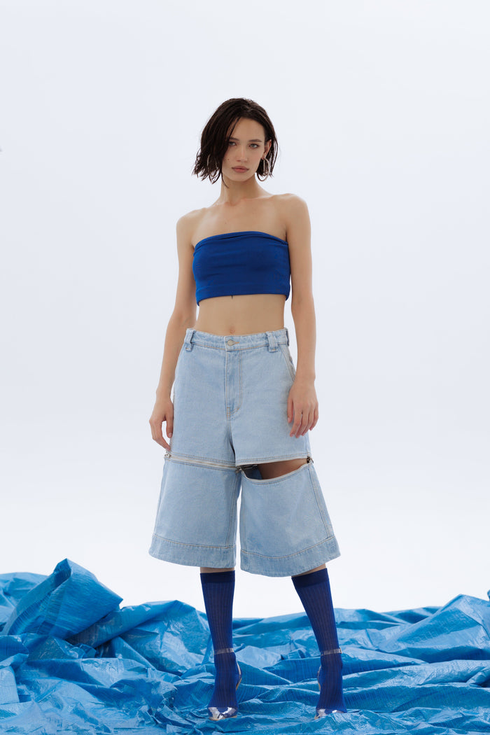 Bermuda Denim Pants