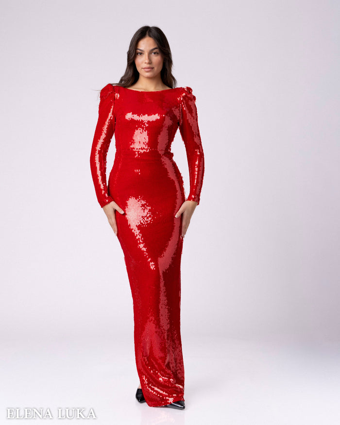 Scarlet Imperium Gown