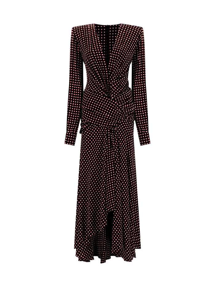 Foulard Print Crepe Maxi
