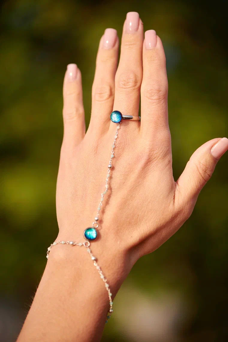 Blue Ring-Bracelet