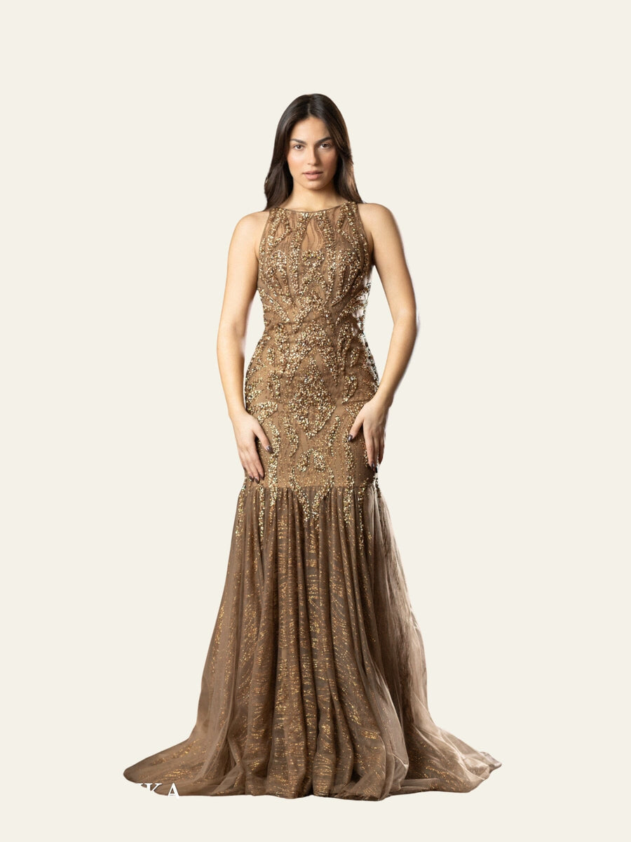 Bronze Dynasty Gown