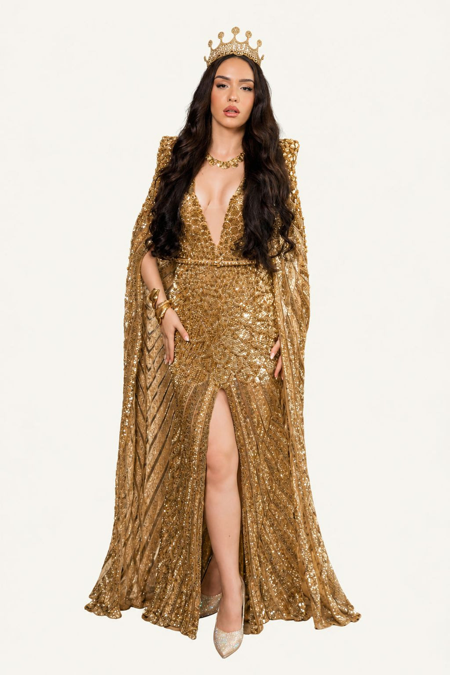 The Celestial Gold gown
