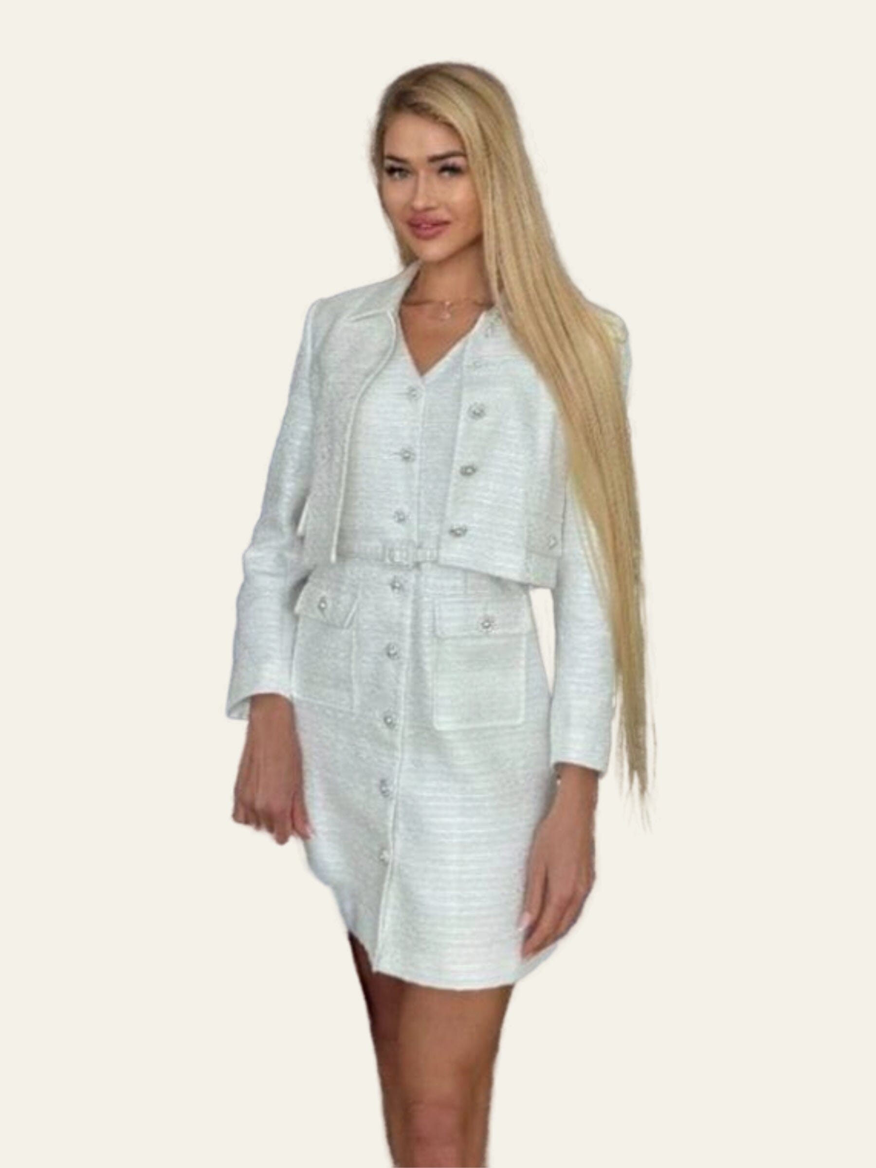 Gemenee Crystal White Jacket