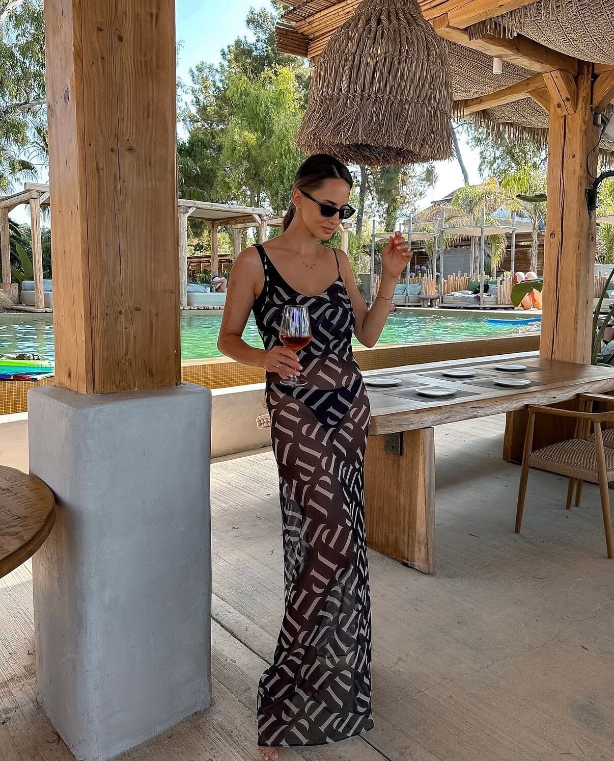 Logo Long Dress