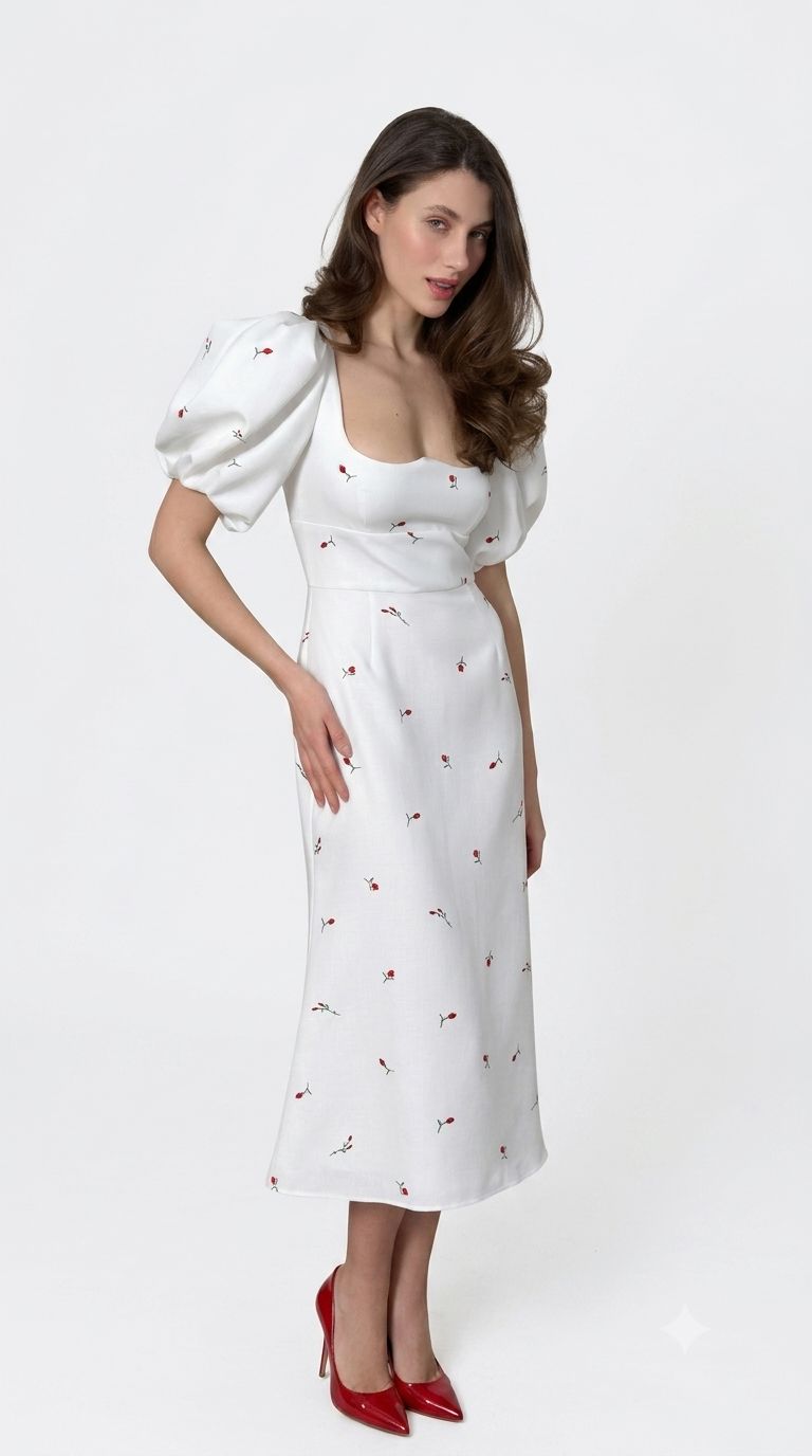 Sweetheart Midi Dress (5)