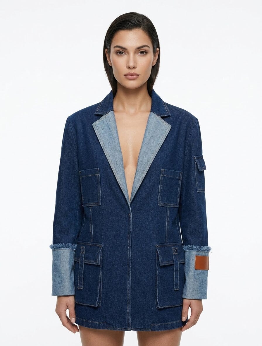 Cargo Denim Jacket