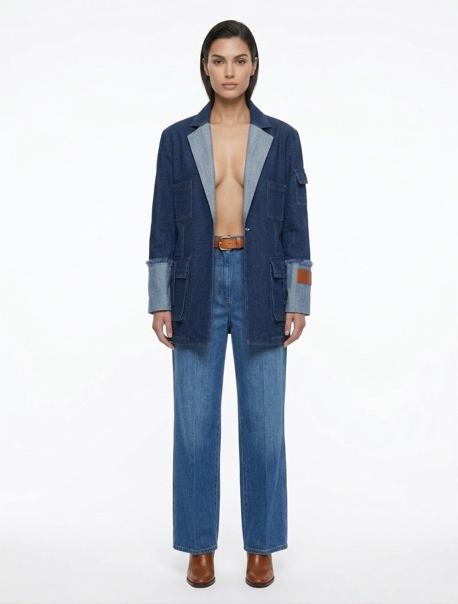 Cargo Denim Jacket