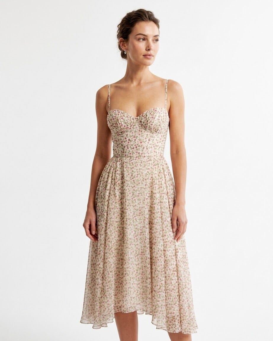 Bustier Midi Dress
