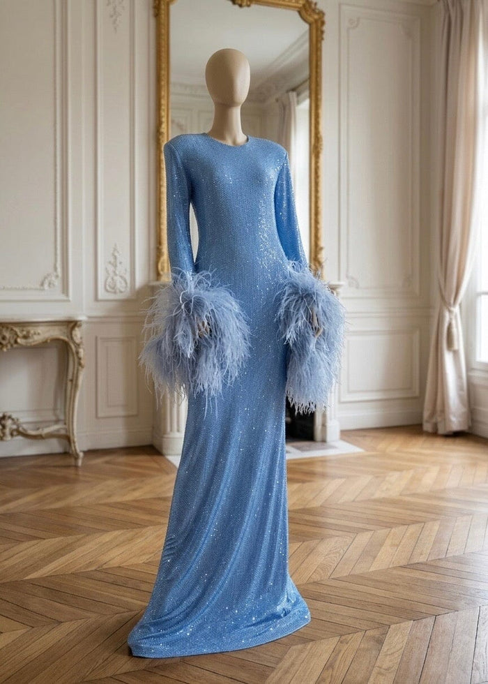 A maxi turtleneck dress - SCDLM25-0389
