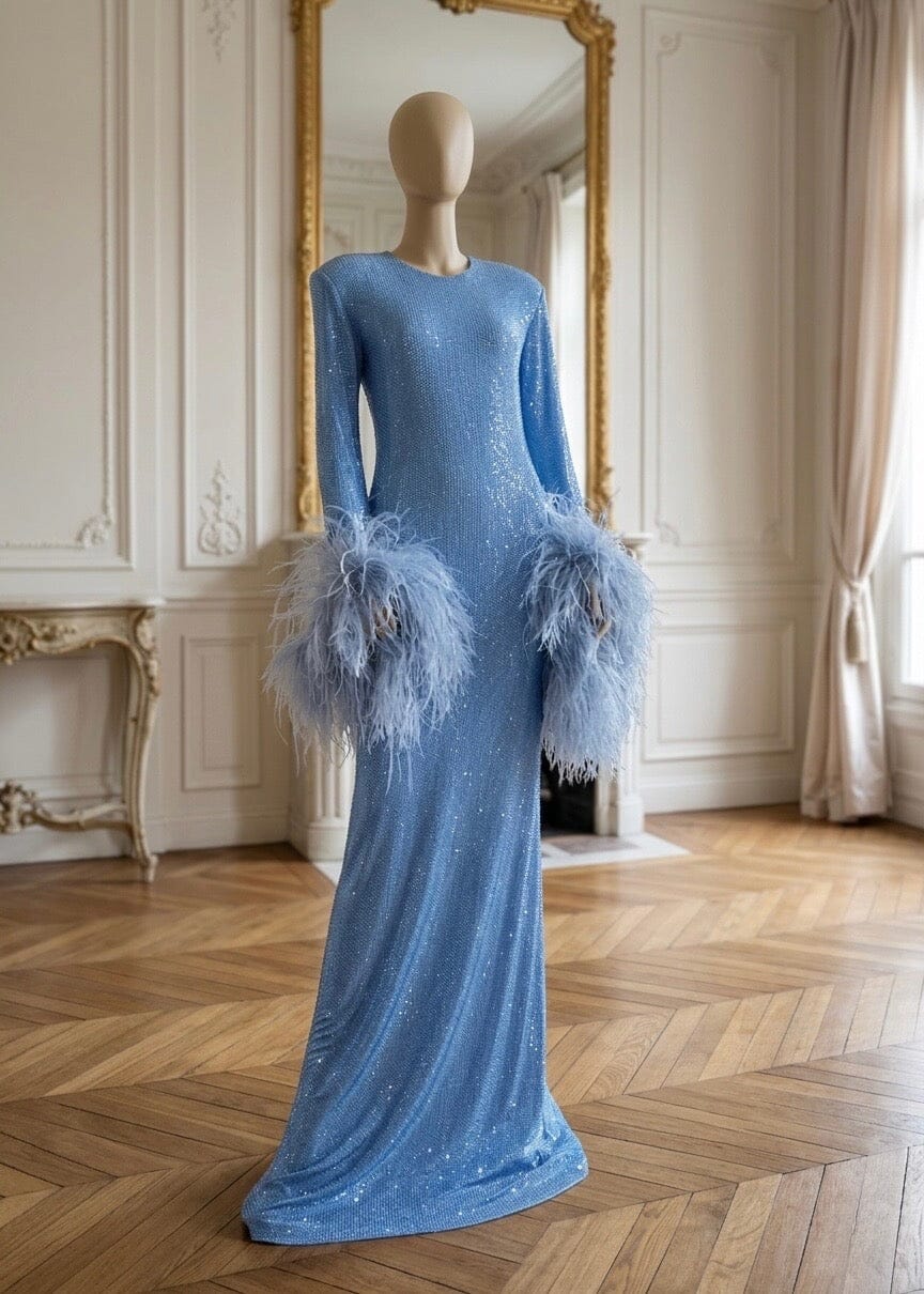 A maxi turtleneck dress - SCDLM25-0389