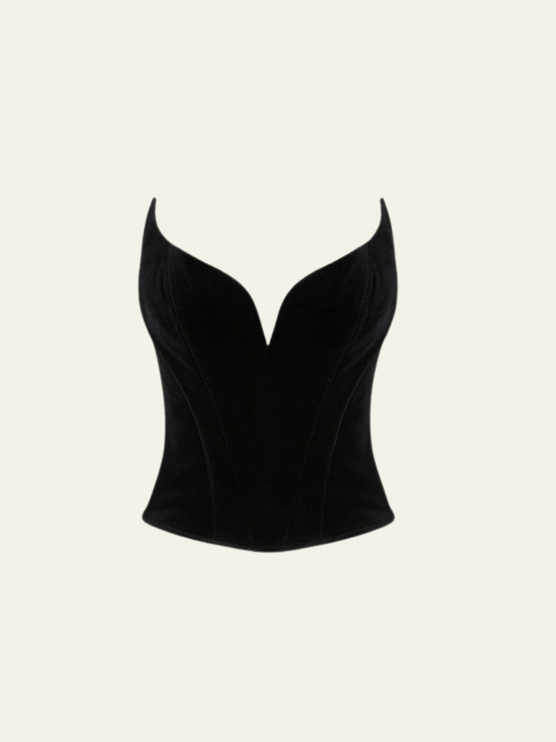 Velvet Corset set
