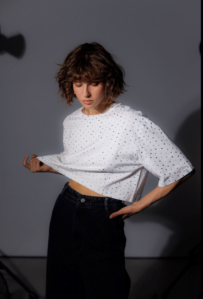 Gorgeous Crystal Crop top