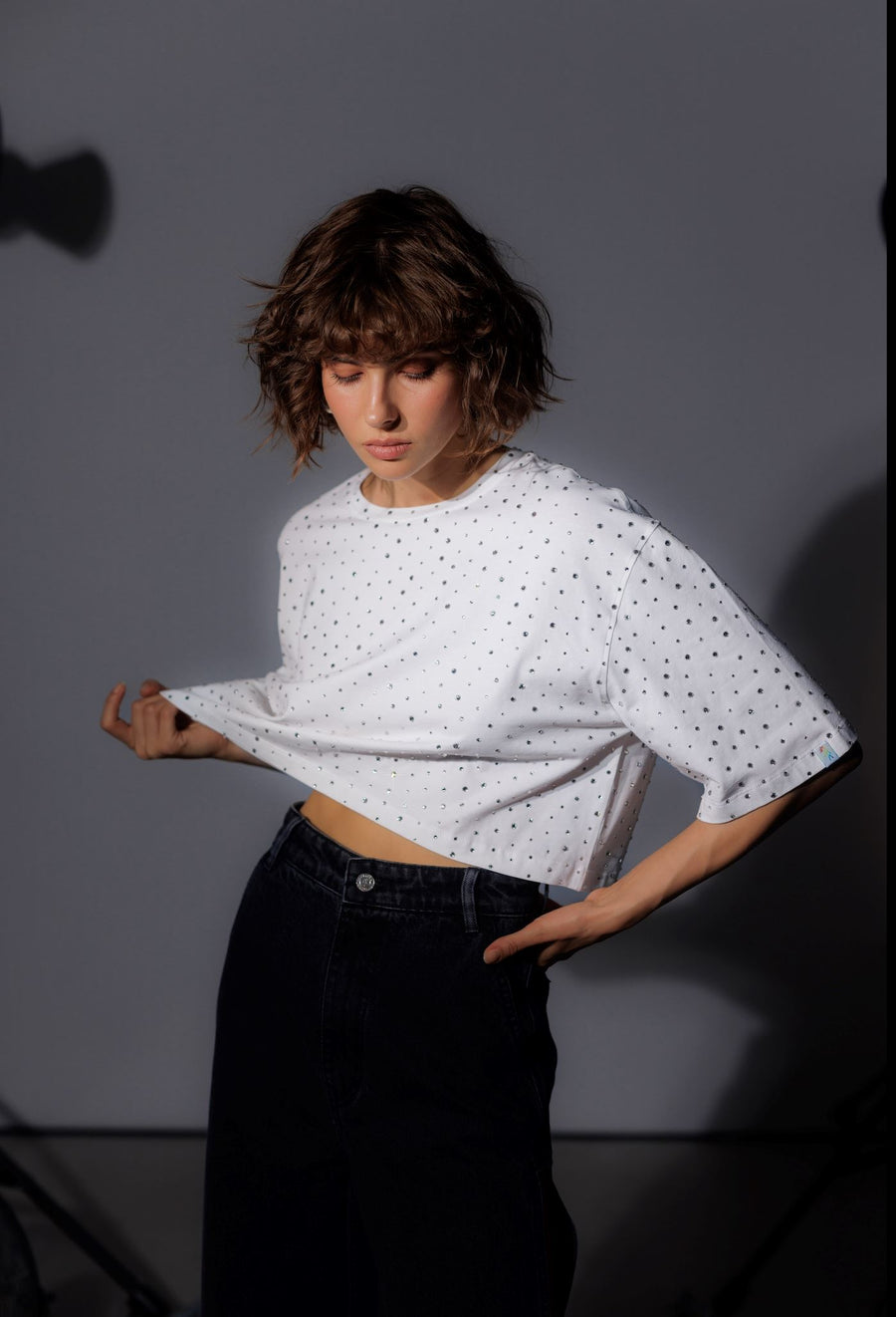 Gorgeous Crystal Crop top