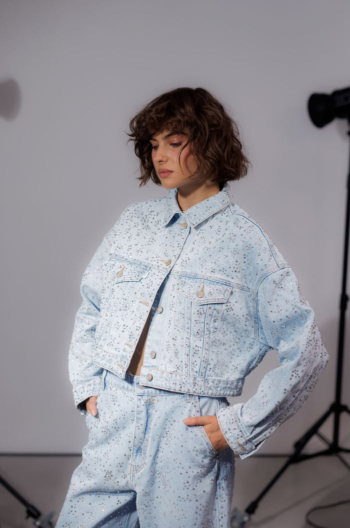 Gorgeous Crystal Denim jacket