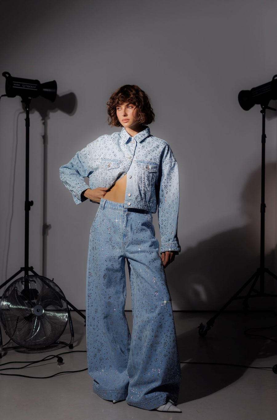Gorgeous Crystal Palazzo pants