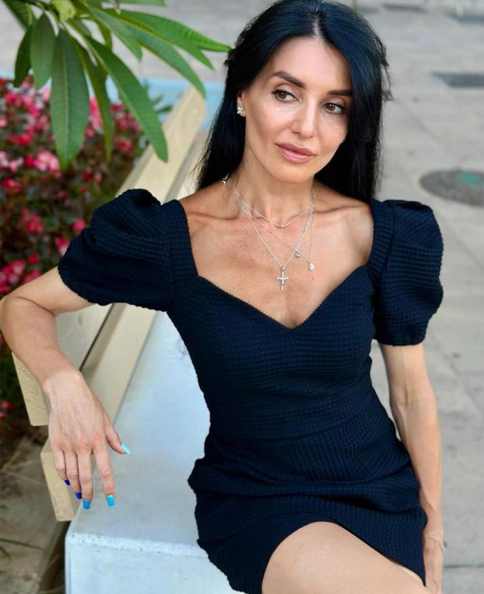 Fitted mini dress(2)