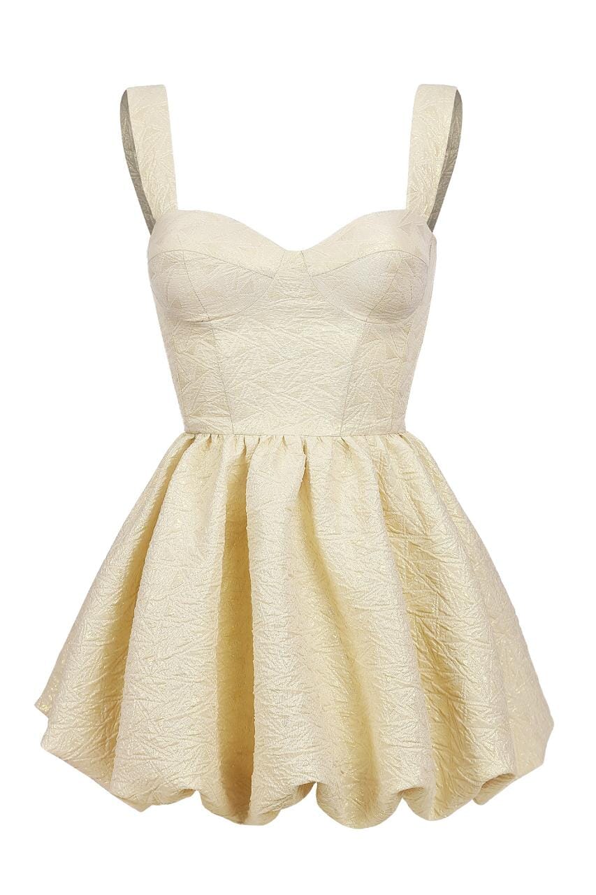 Bustier Balloon Mini Dress