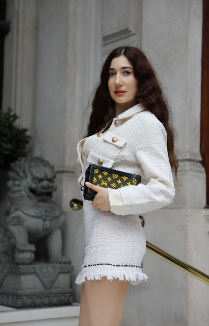 Jenny Cream Tweed matching set