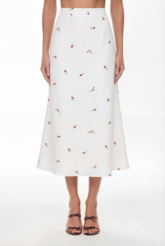 Midi skirt with a flared silhouette
