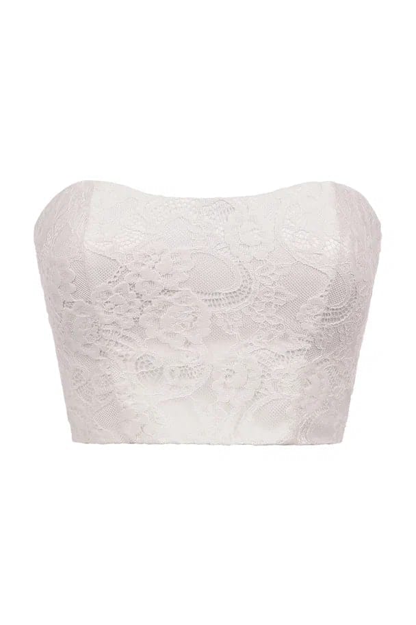 Lace bustier top