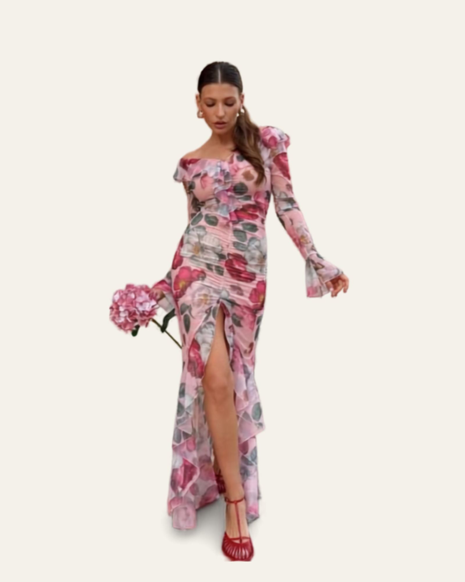 Serra Rose Maxi Dress