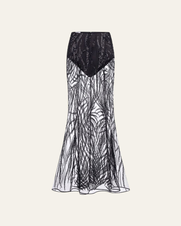 Skirt Crystal Mesh