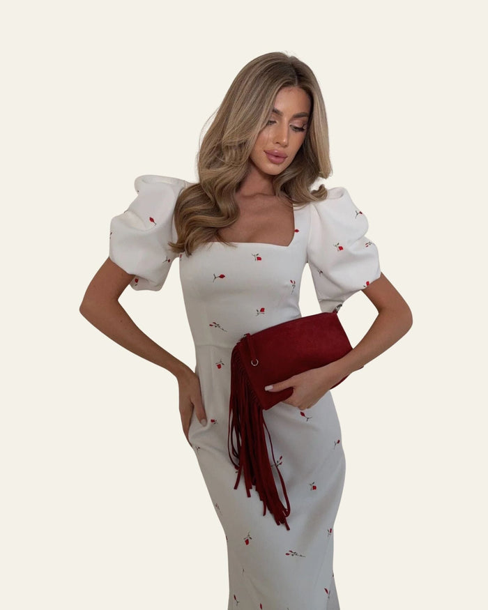 Square Neck midi dress
