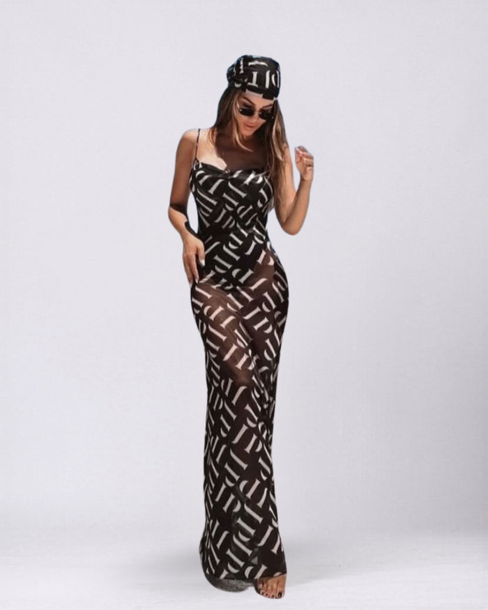 Logo Long Dress