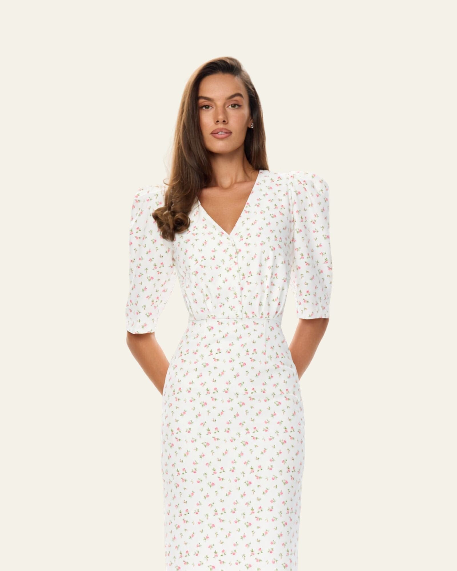 Short sleeve maxi dress