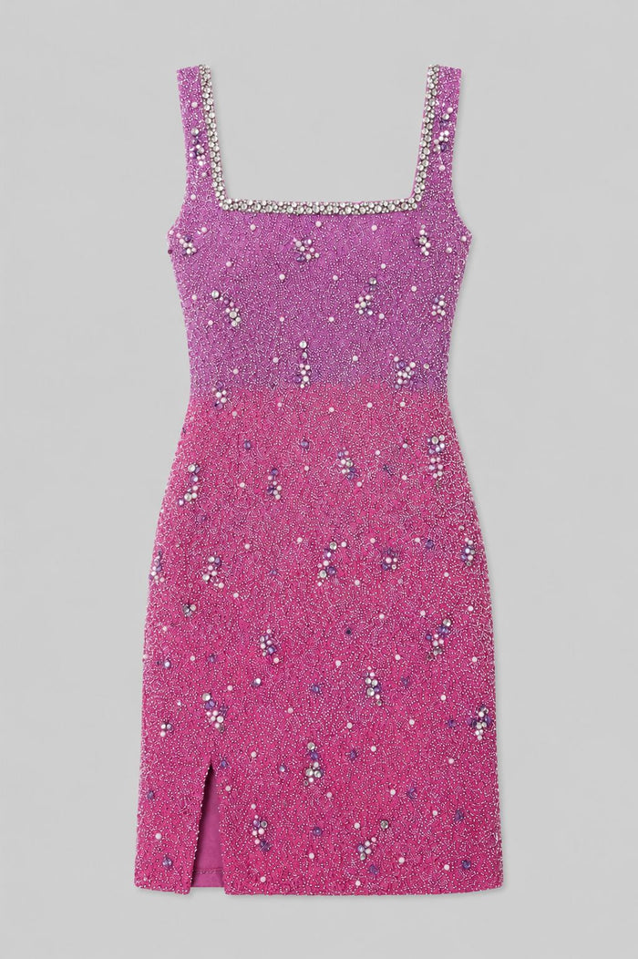 Amethyst Glow Mini Dress