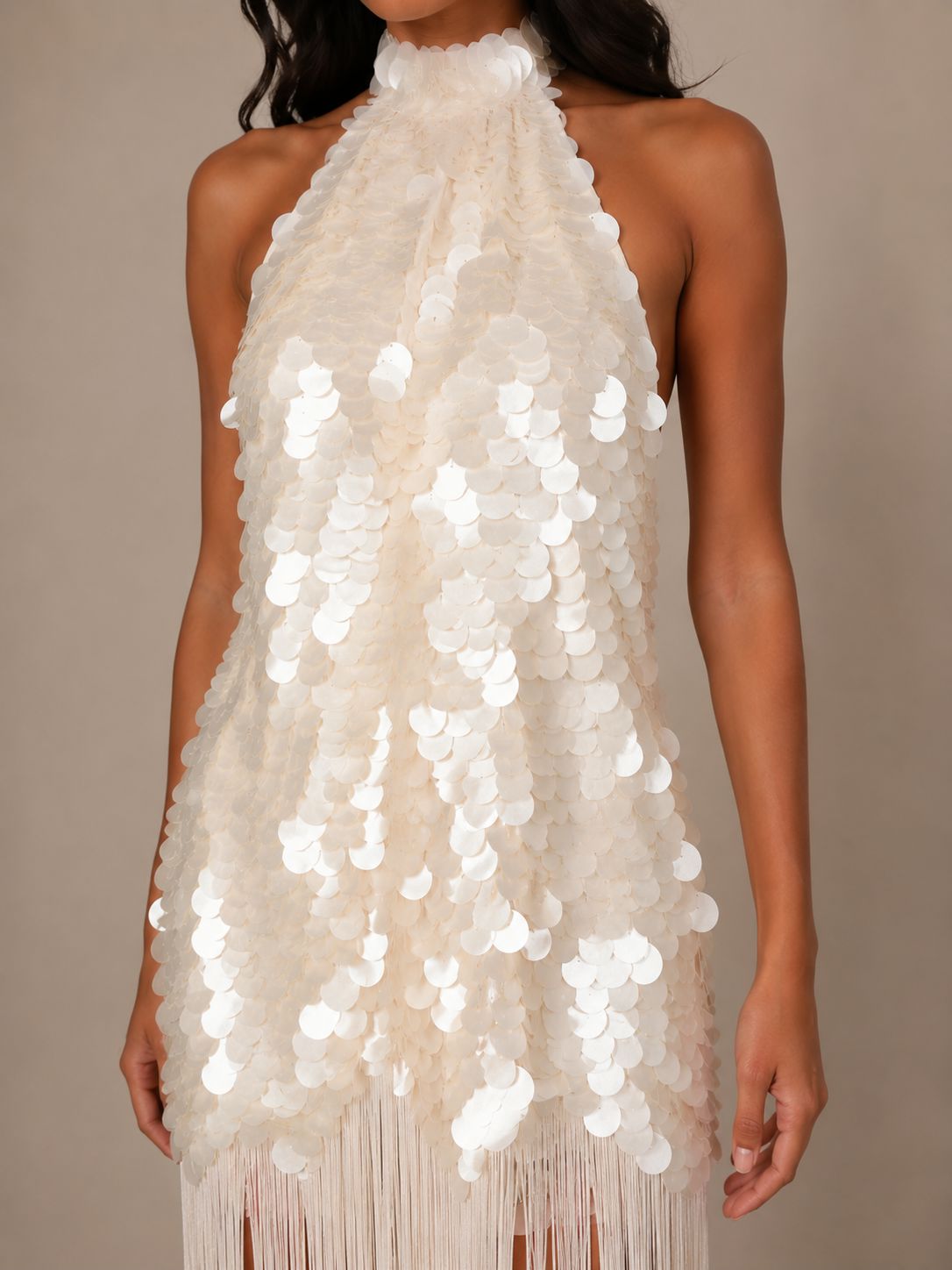 Ivory Cascade Dress