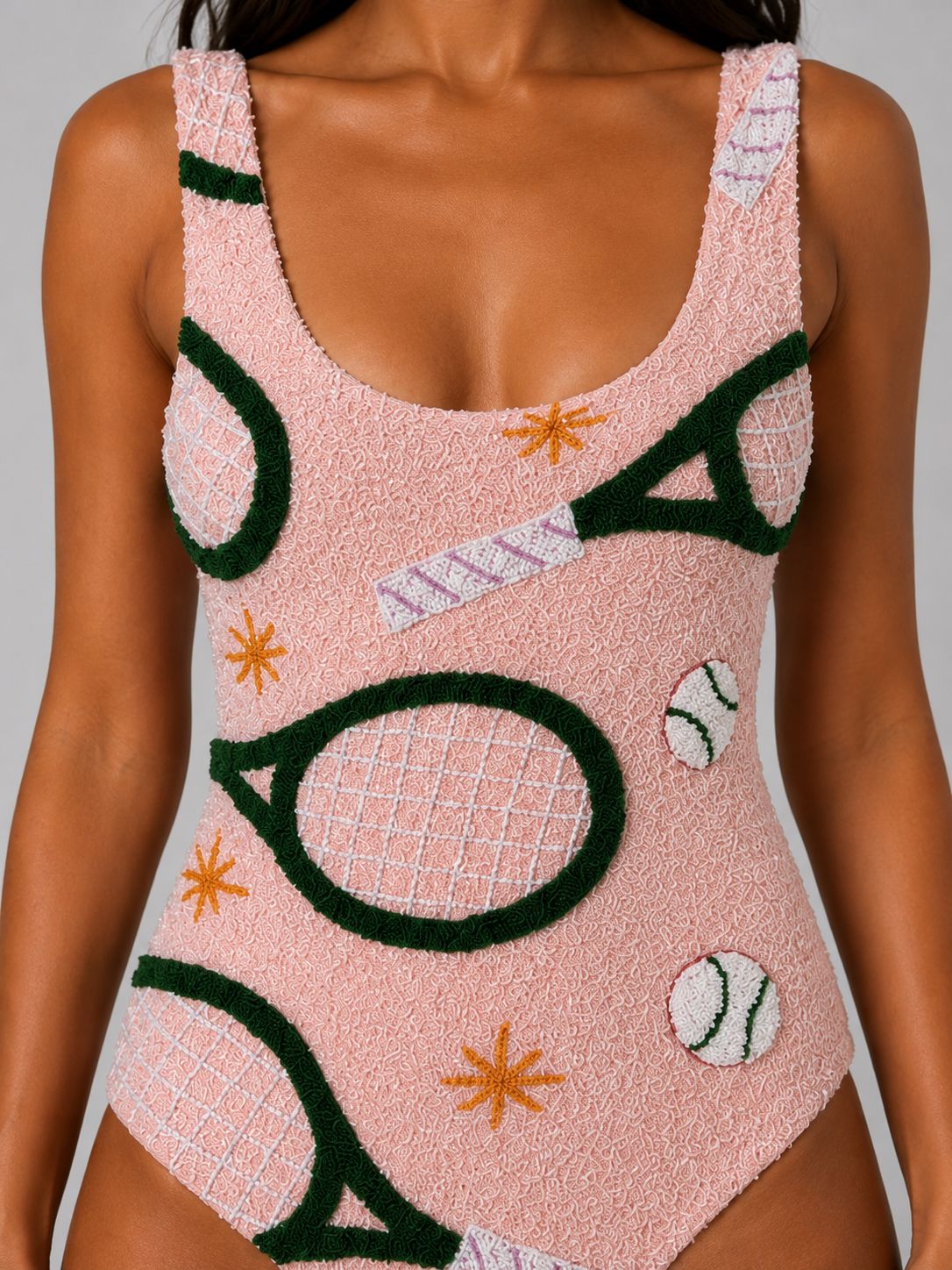 Courtside Chic swimwear