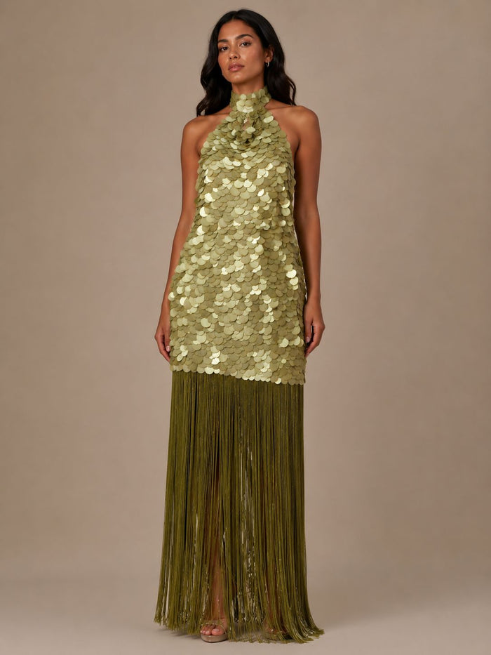 Olive Lumière Dress