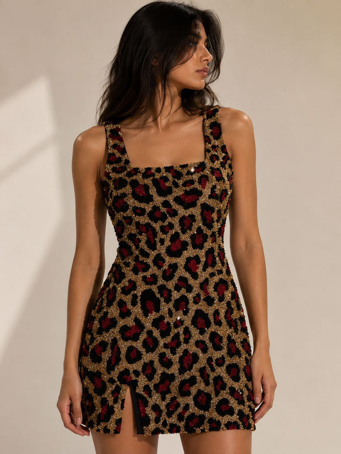 Wild Ember Mini Dress