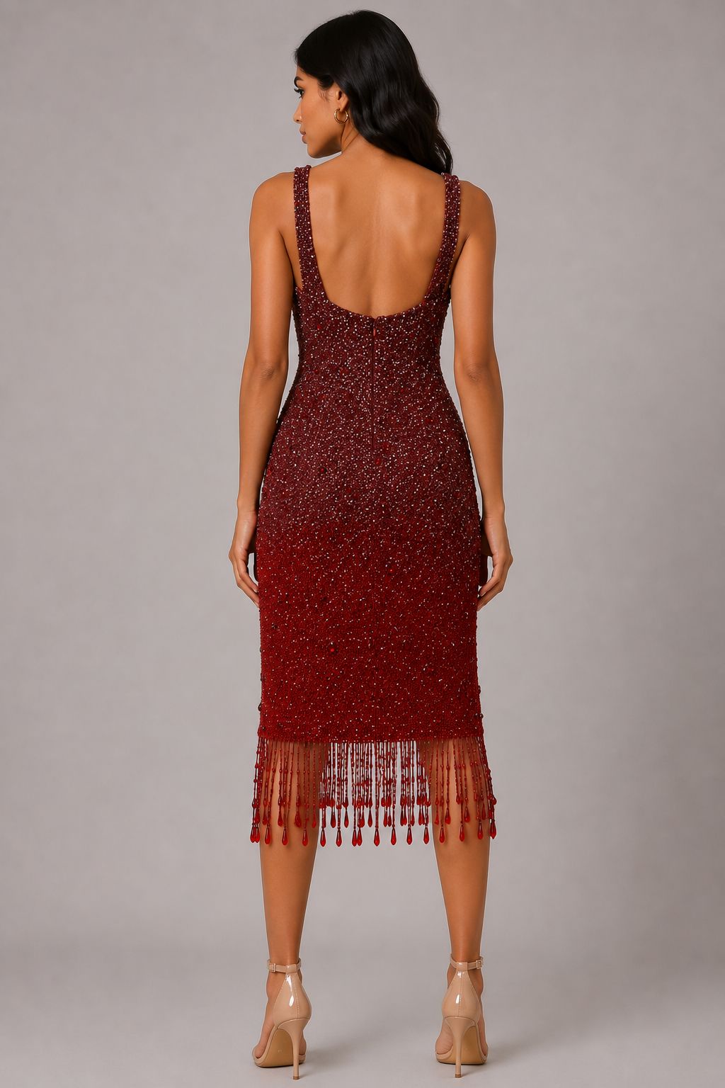 Crimson Eclipse Mini Dress