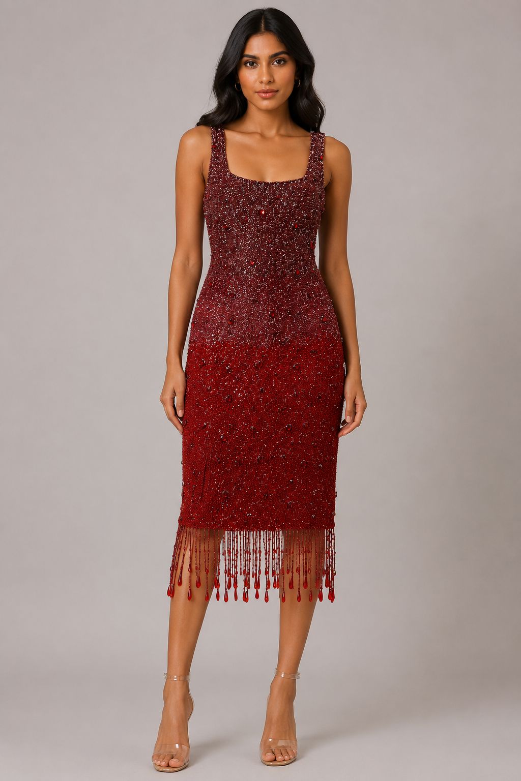 Crimson Eclipse Mini Dress