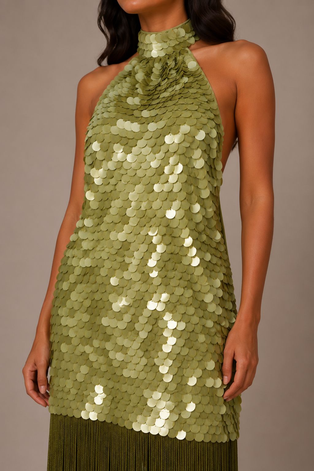 Olive Lumière Dress