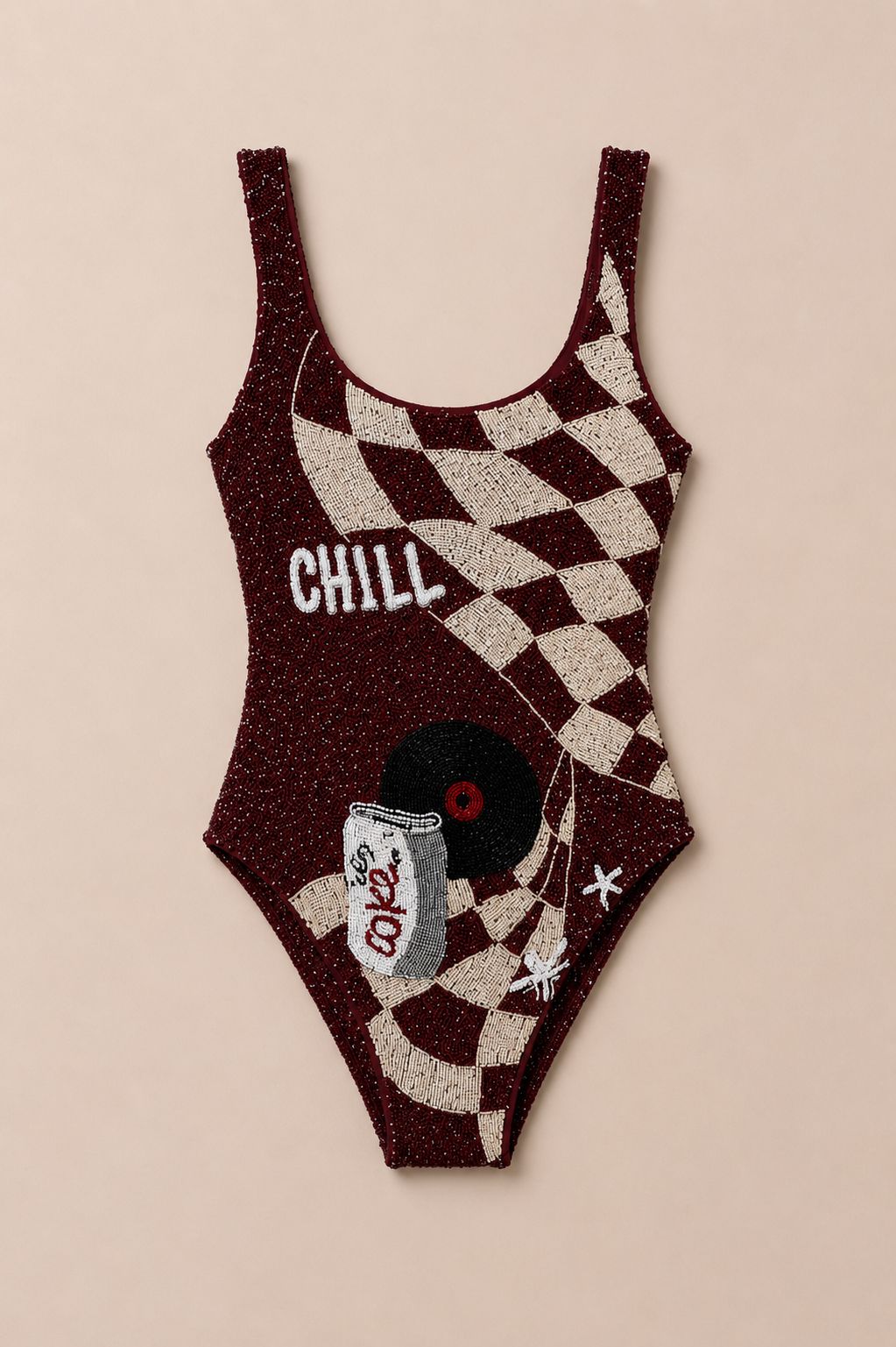 Coke Vintage retro rhythm swimwear