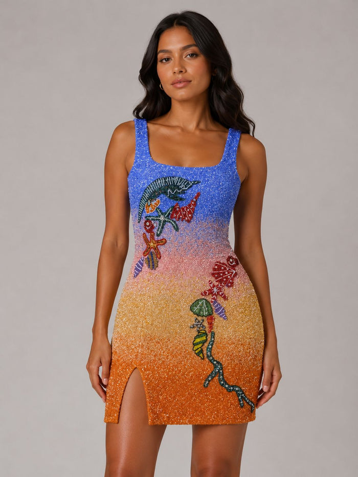 Sunset Reef Mini Dress