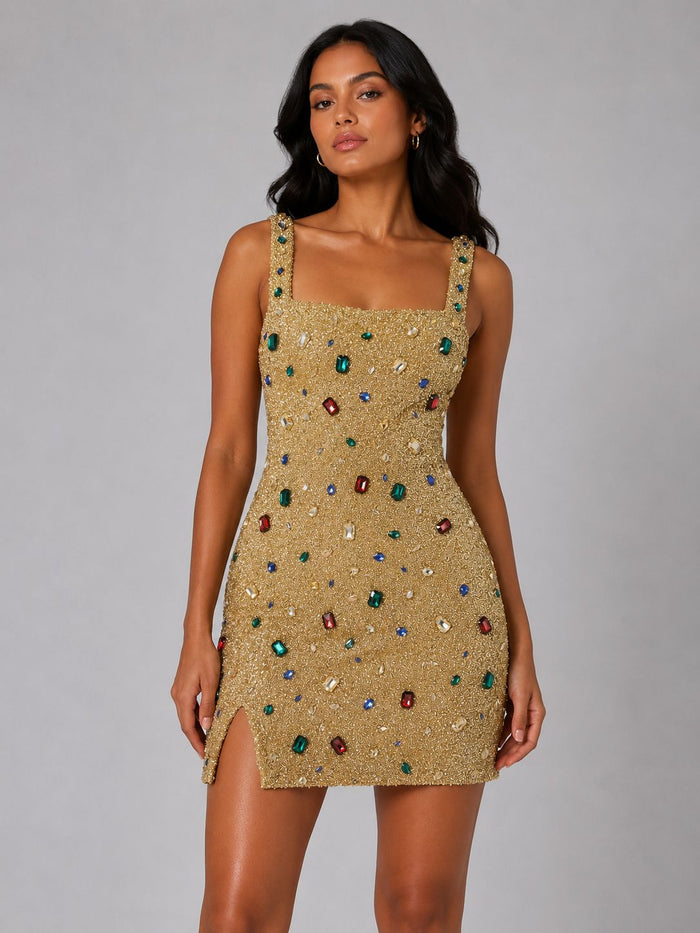 Gemstone Glow Mini Dress