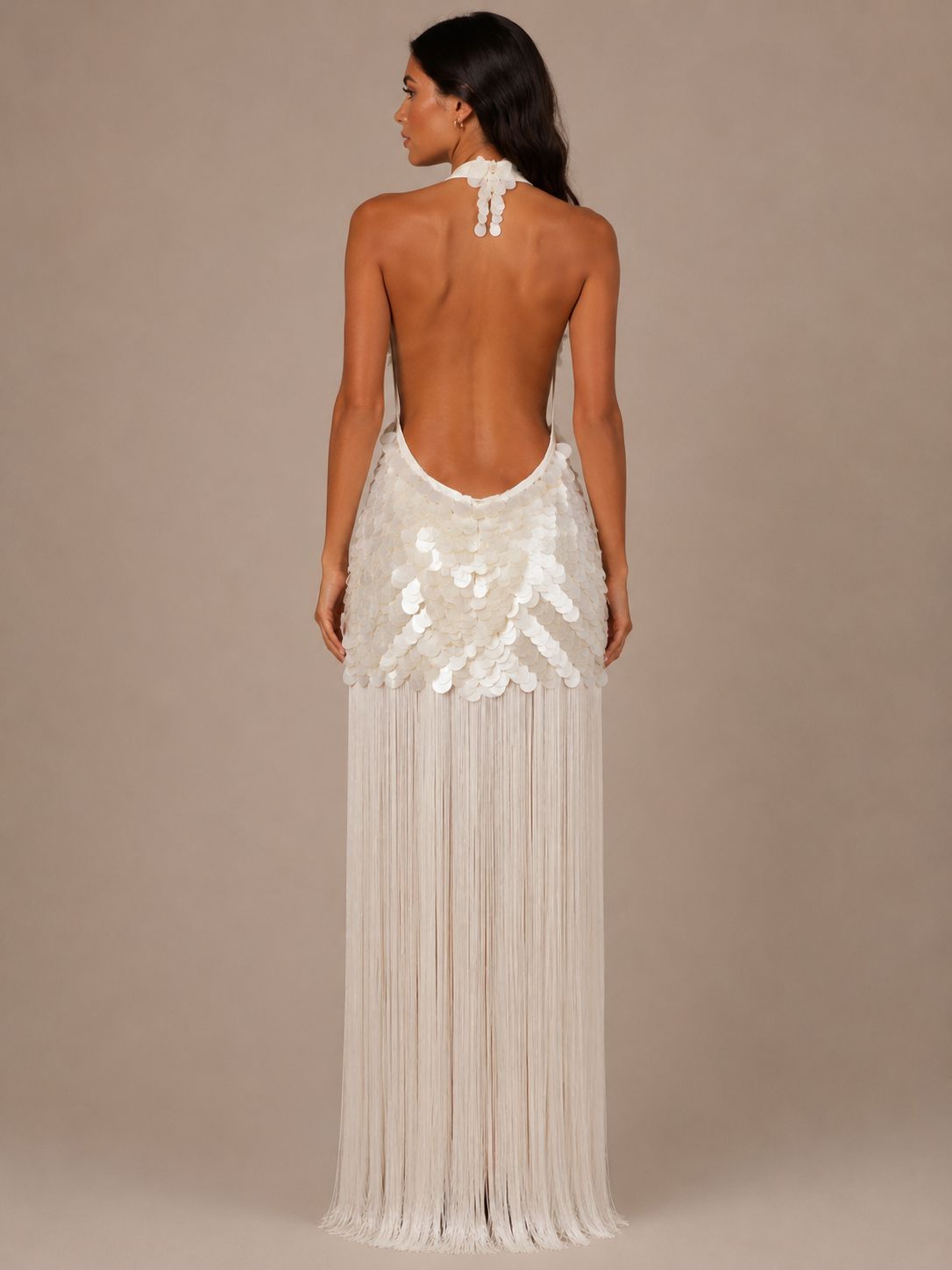 Ivory Cascade Dress