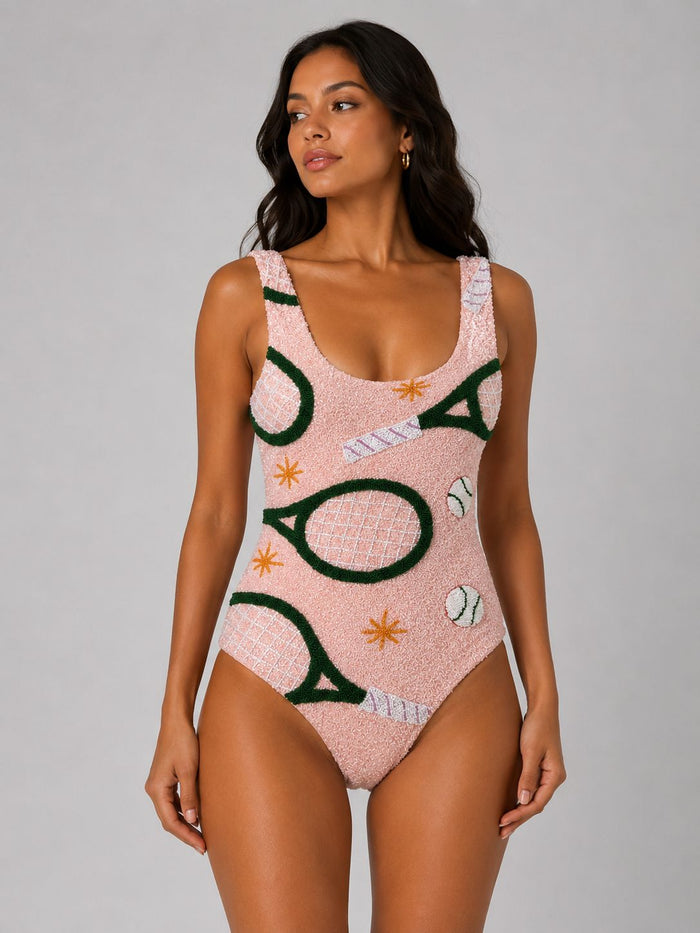 Courtside Chic swimwear