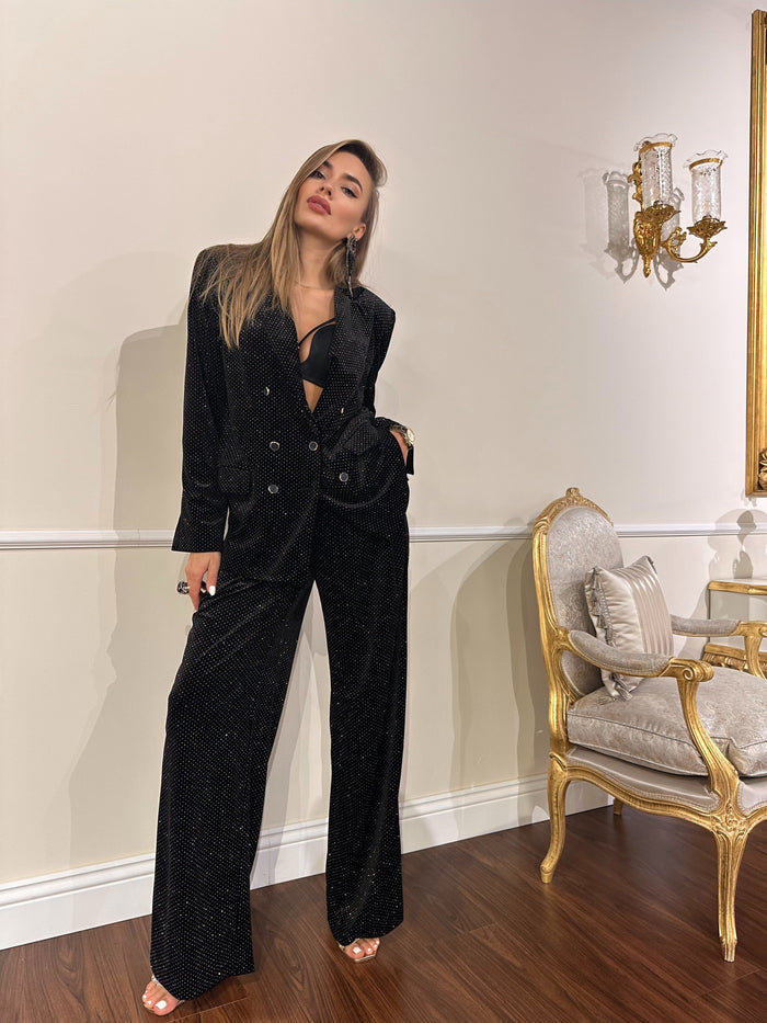 Glitter Velvet Suit