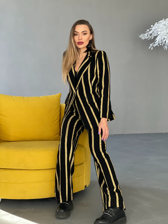 Striped Suit Luxe Impero