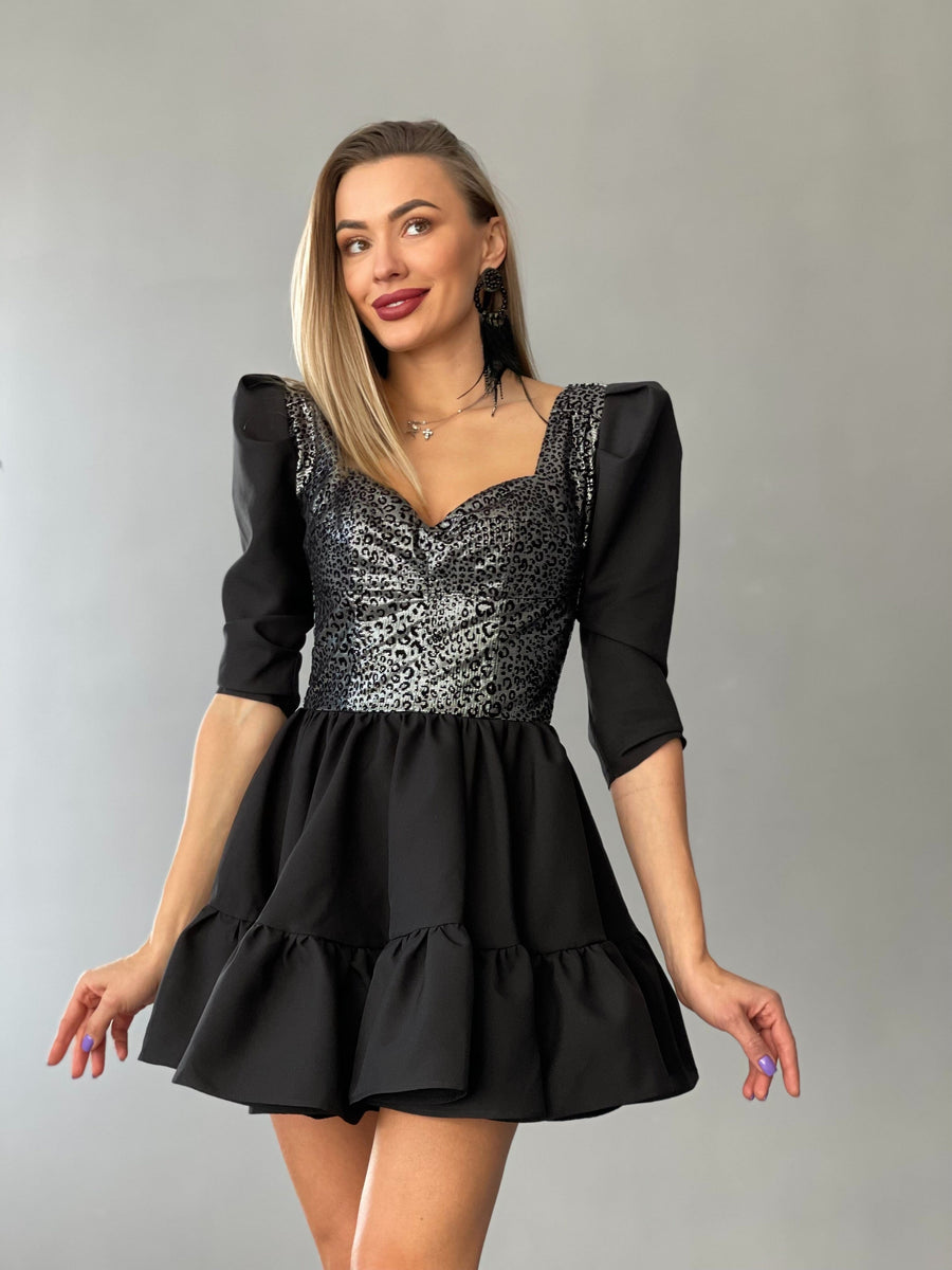 Silver Top Mini Dress