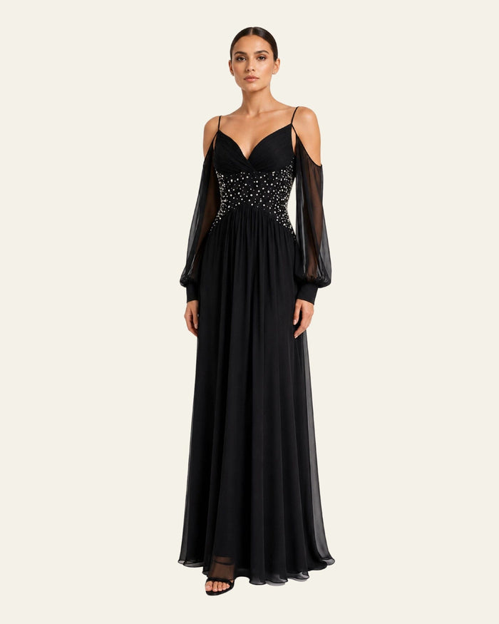Off-Shoulder Long Dress