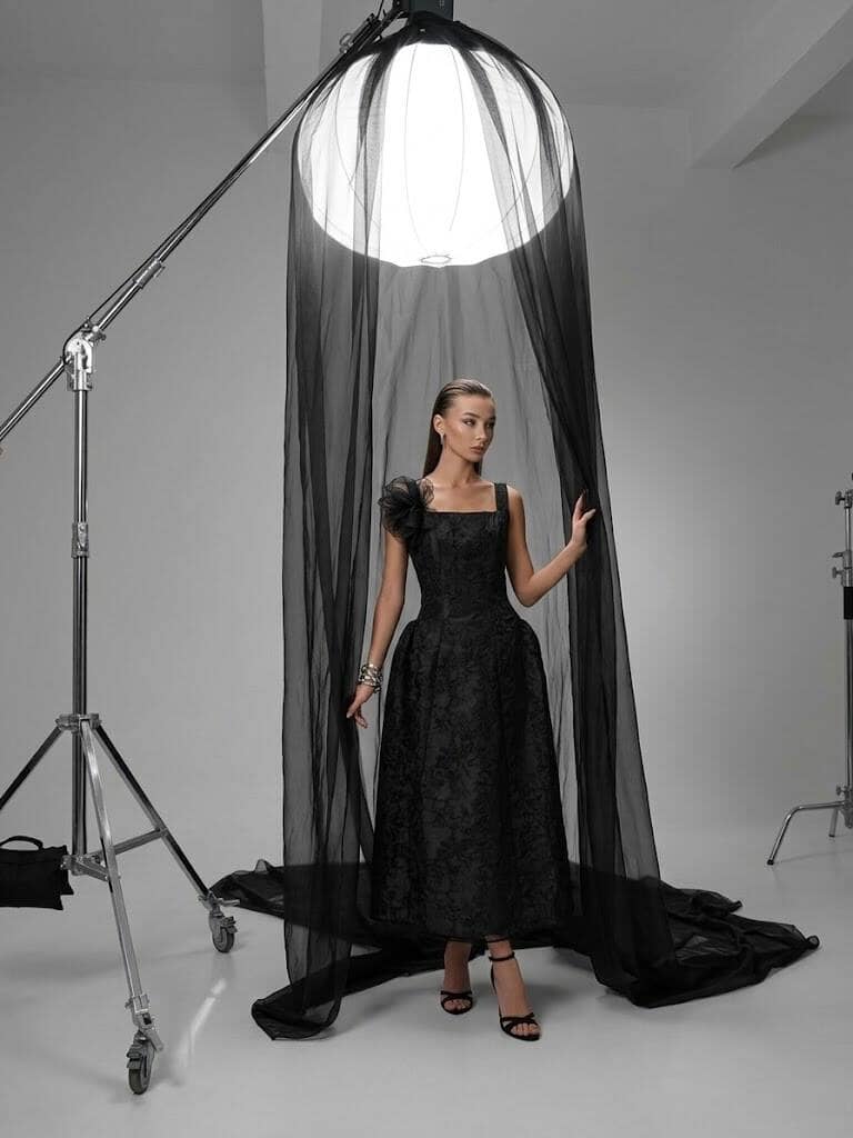 MARLI JACQUARD DRESS
